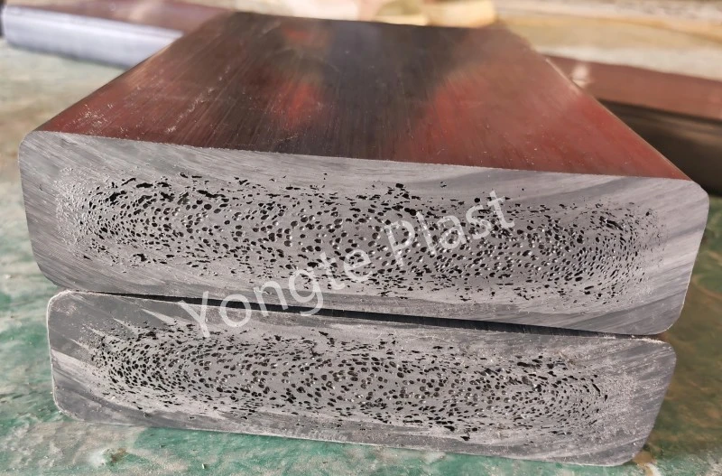 200x50mm təkrar emal edilmiş bərk plastik taxta maşını uğurla sınaqdan keçirildi