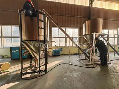 Wpc Granulation storage tank
