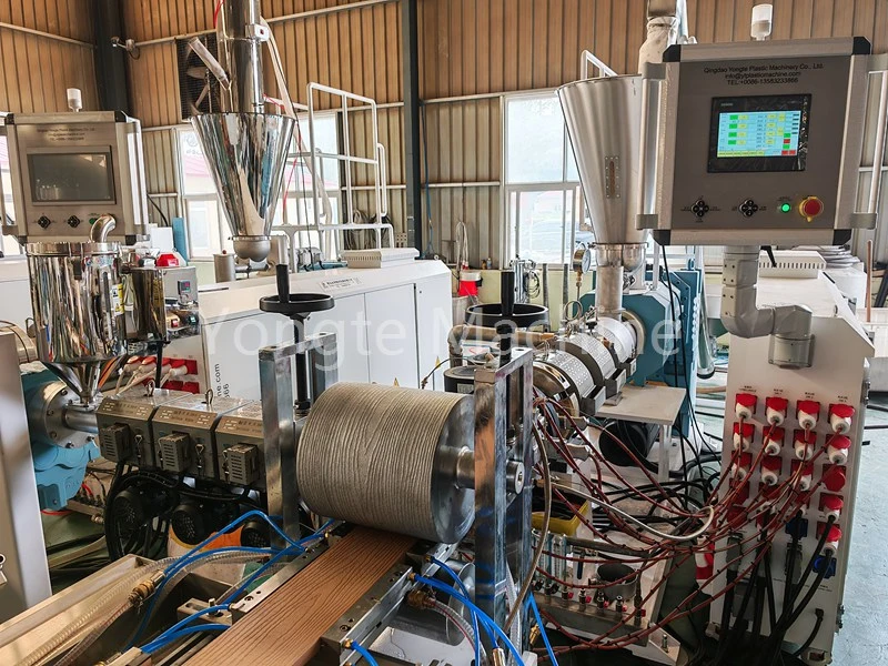 Yongte outdoor WPC profile production line
